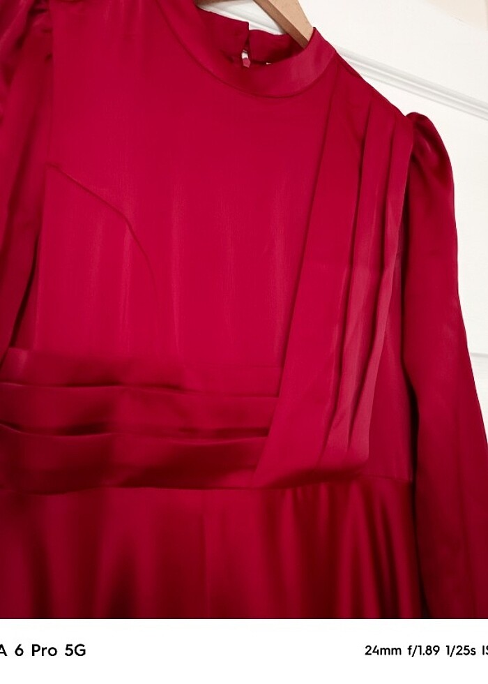 Bordo abiye - Görsel 2