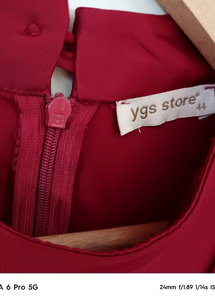 Bordo abiye - Görsel 5