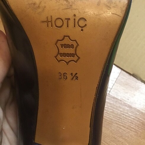36 Beden Hotiç rugan koyu mor topuklu ayakkabı 36 numara