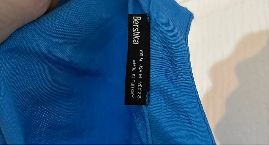 m Beden Bershka Saten Bluz