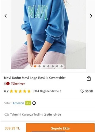 Mavi Jeans MAVİ MARKA ORİJİNAL DEFOSUZ SWEATSHİRT 