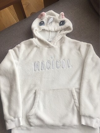 H&M peluş sweatshirt