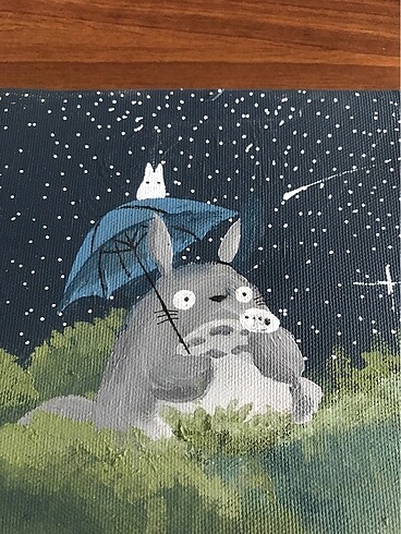  Beden Totoro Yağlı Boya Resim