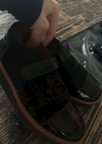 Kemerli Siyah Rugan Erkek Çocuk Ayakkabısı - Görsel 3