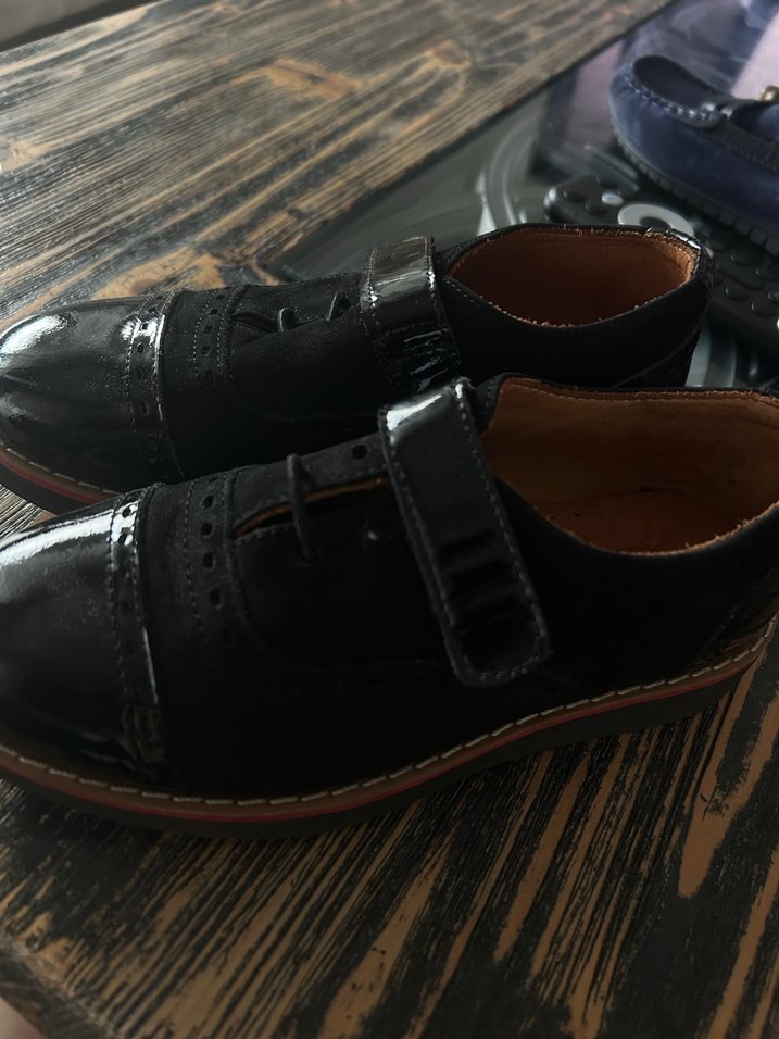 Kemerli Siyah Rugan Erkek Çocuk Ayakkabısı - Görsel 4