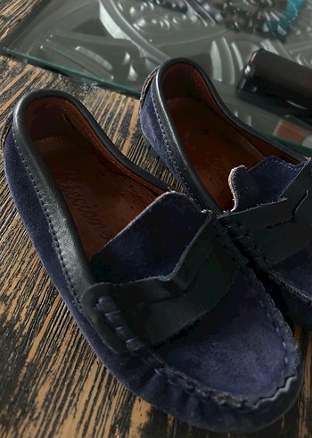 B&G Store Koyu Mavi Süet Tokalı Erkek Çocuk Ayakkabısı - Görsel 2