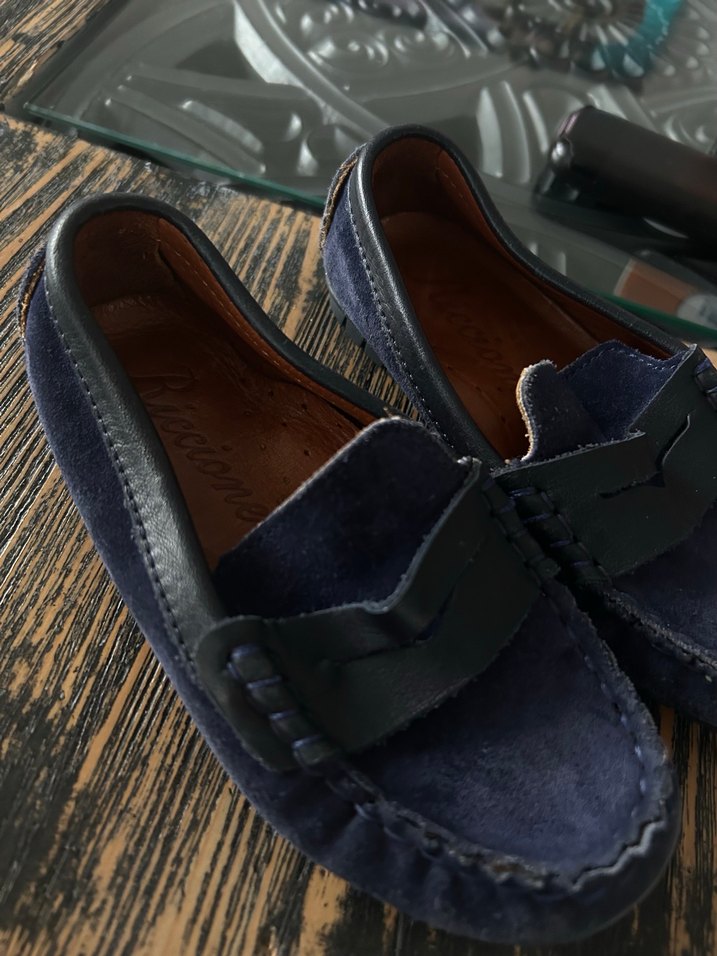 B&G Store Koyu Mavi Süet Tokalı Erkek Çocuk Ayakkabısı - Görsel 2