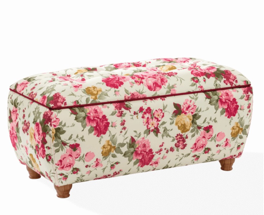 Çilek mobilya sandıklı puf - Görsel 3