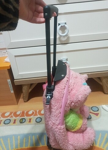 Beden pembe Renk Tekerlekli çocuk çantası