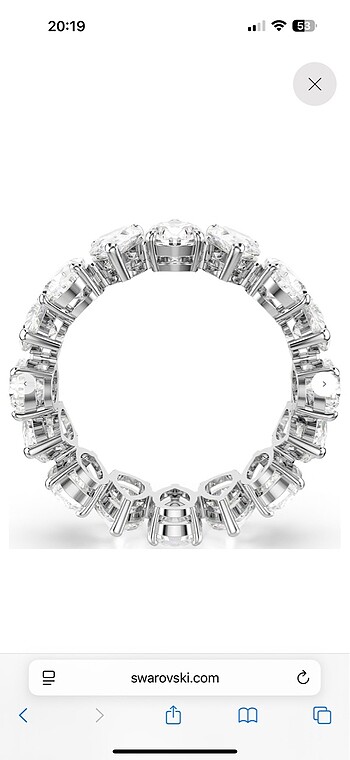 swarovski Orijinal Swarovski matrix vittore tamtur yüzük