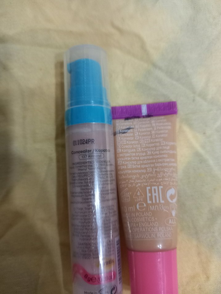 BecauLis Pudralı Kapatıcı ve Oriflame Conceal Kapatıcı - Görsel 2