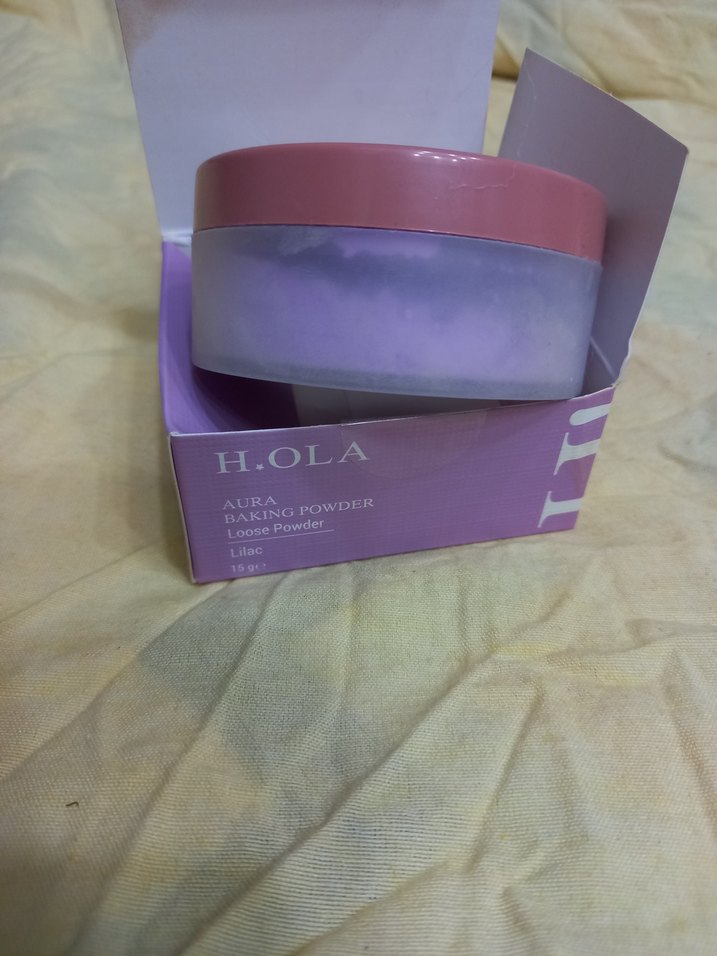 Lila ve pembe renklerde üç pudra seti - Görsel 2