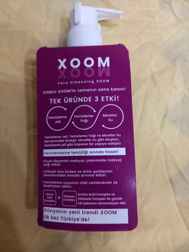 Xoom Yüz Temizleyici Sıvı 250 ml - Görsel 2