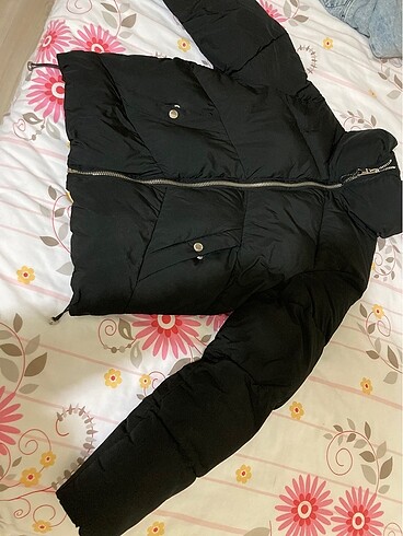 Bershka Bershka siyah şişme mont