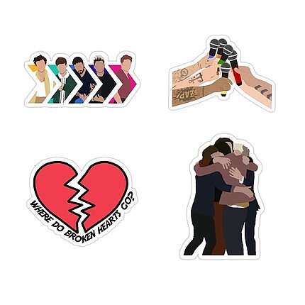 One Direction Sticker Seti #1