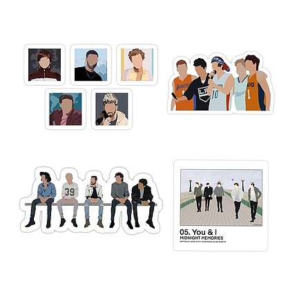 One Direction Sticker Seti #2
