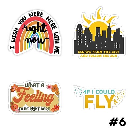 One Direction Şarkı Sticker Seti #6