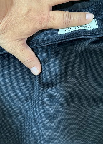 m Beden Gri Düğmeli Erkek Denim etek 2adet biri gri biri lacivert kadife