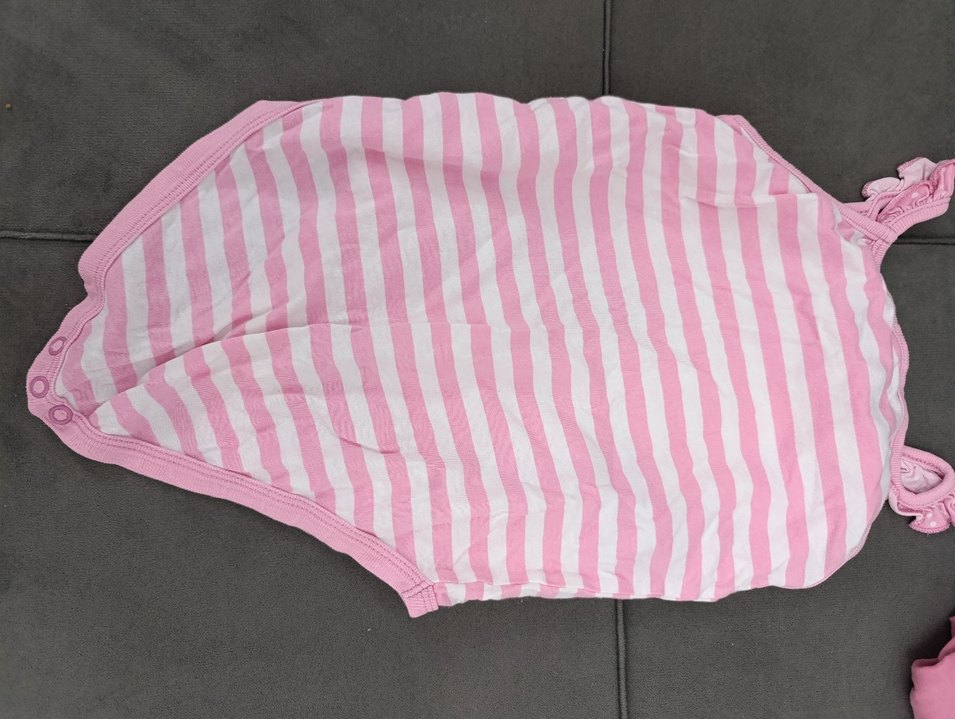 Düğmeli Beyaz Kız Çocuk Şort Etek ve Zıbın - Görsel 5