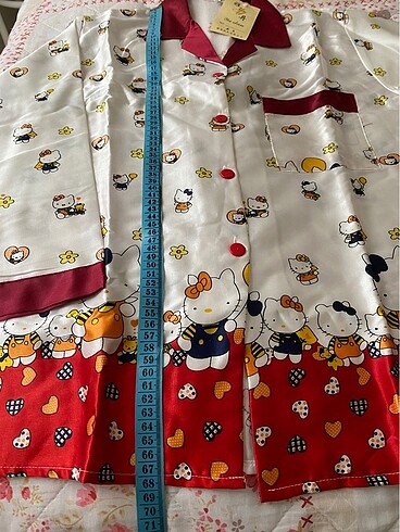 m Beden kırmızı Renk Alt üst takım saten düğmeli pijama