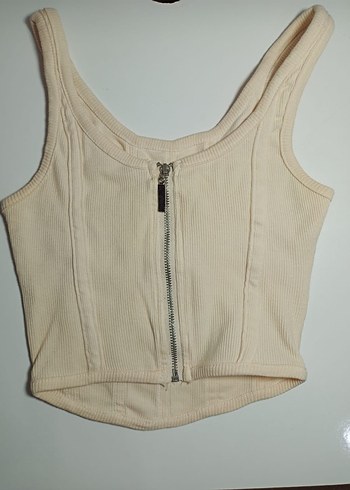 Bej Korse crop - Görsel 2