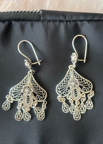 Mardin Telkari Gümüş küpe - Görsel 2