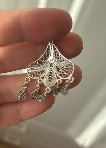 Mardin Telkari Gümüş küpe - Görsel 3