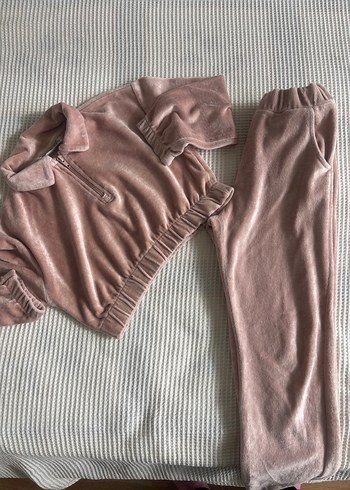 Kadife Kız Eşofman Takımı - Görsel 2