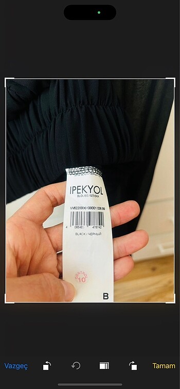 ipekyol İpekyol Crop Şifon Üst