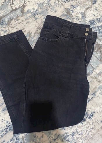 LC Waikiki Siyah Regular Fit Kadın Midi Boy Kot Pantolon