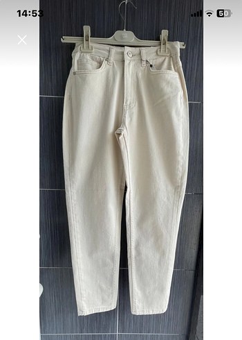 xl Beden Bej Kadın Pamuklu Regular Fit Midi Jean