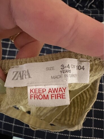 4 Yaş Beden Zara keten elbise