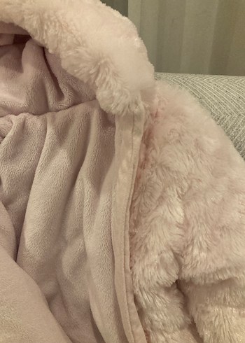 Kız Bebek Pembe Kürk Detaylı Tulumu - Görsel 6