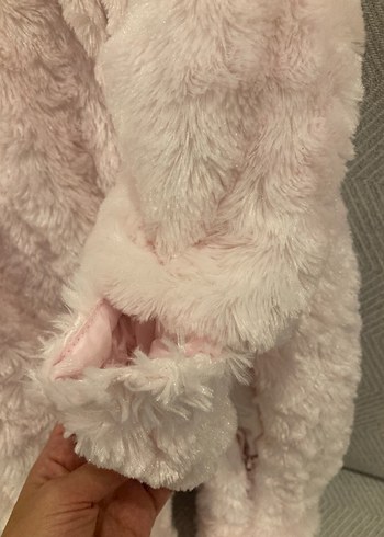 Mothercare Kız Bebek Pembe Kürk Detaylı Tulumu