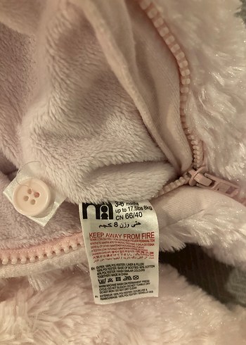 Kız Bebek Pembe Kürk Detaylı Tulumu - Görsel 4