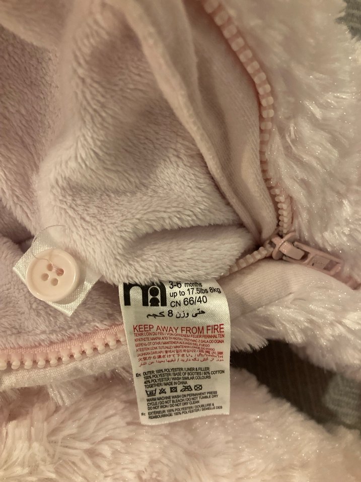 Kız Bebek Pembe Kürk Detaylı Tulumu - Görsel 4