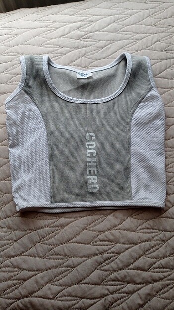 m Beden beyaz Renk Sporcu Crop bluz ve sporcu tayt