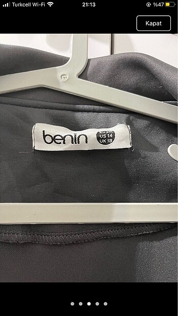 48 Beden Benin kap ceket