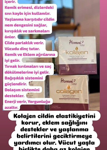 Homm Vita Kollajen Tozu 20'li Paket - Görsel 3
