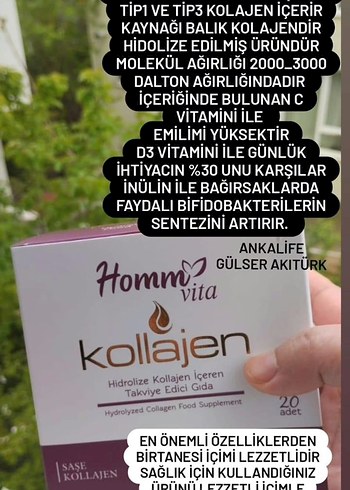 Homm Vita Kollajen Tozu 20'li Paket - Görsel 4