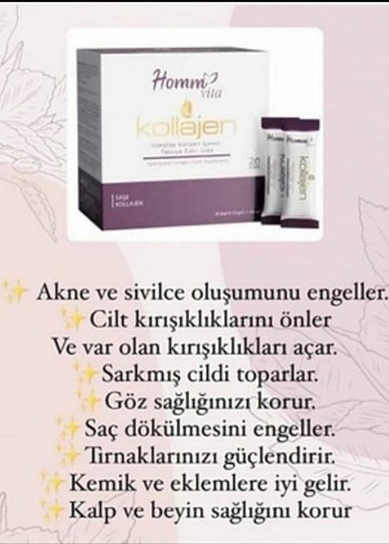 Homm Vita Kollajen Tozu 20'li Paket - Görsel 2