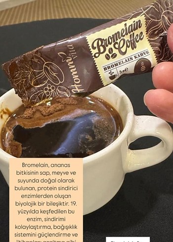 Homm Vita Bromelain Kahve 30'lu Paket - Görsel 2