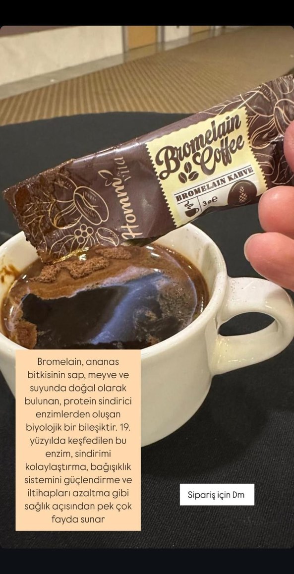 Homm Vita Bromelain Kahve 30'lu Paket - Görsel 2