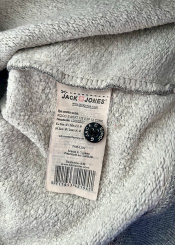 Jack & Jones gri hoodie Medium beden kapüşonlu - Görsel 6