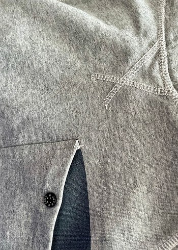 Jack & Jones gri hoodie Medium beden kapüşonlu - Görsel 7