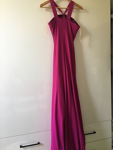 Balık Model Fuşya Abiye - Görsel 3