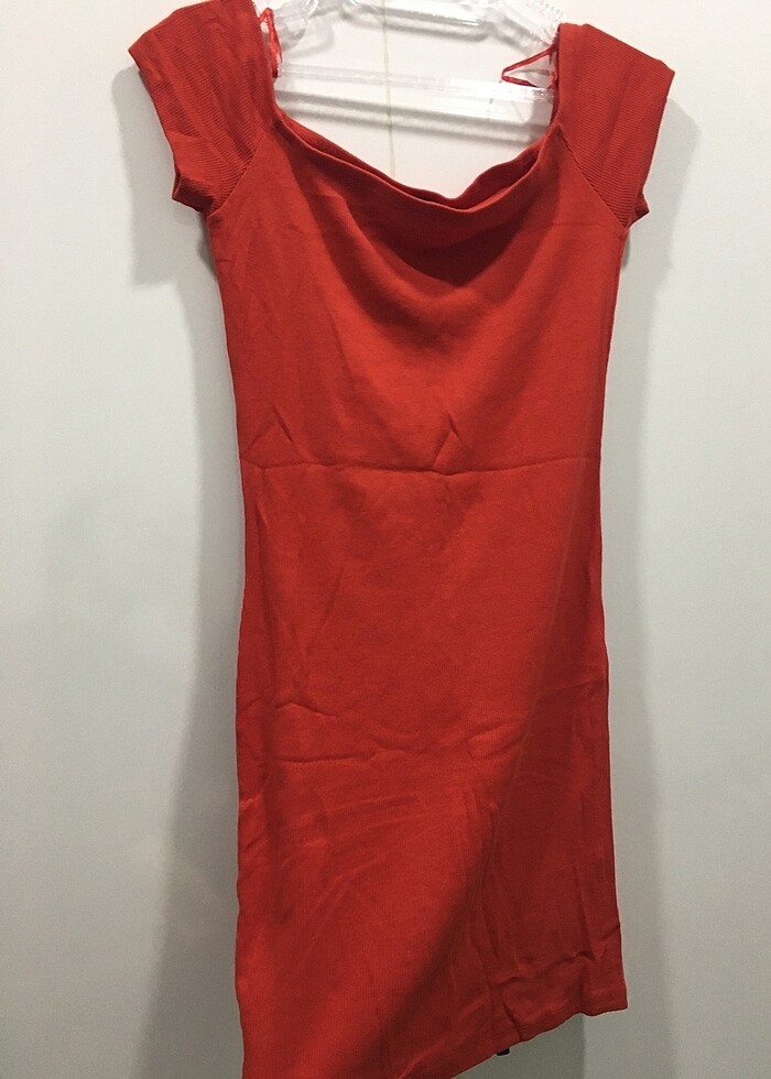 Kırmızı Mini Elbise - Görsel 2