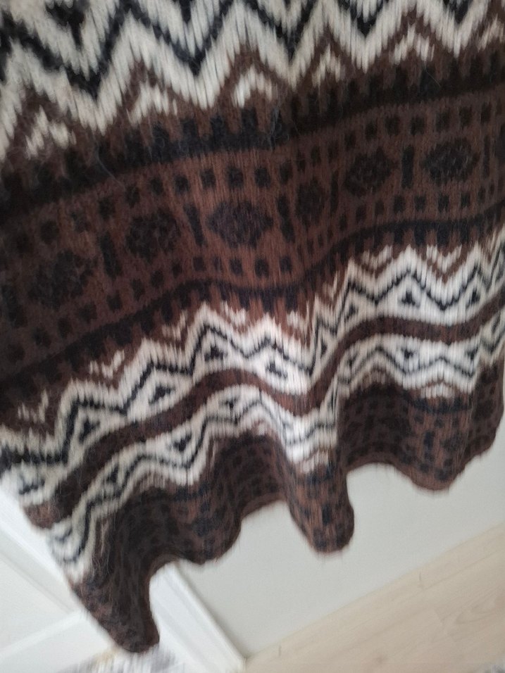 Bohem Tarz Örgü Uzun yün Etek - Görsel 3