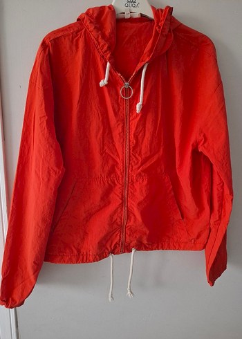 narçiöeği renginde Kapüşonlu Fermuarlı Kadın yağmurluk - Görsel 7