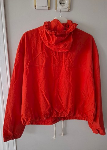 narçiöeği renginde Kapüşonlu Fermuarlı Kadın yağmurluk - Görsel 6